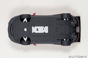 Liberty Walk Lamborghini Aventador with Red Wheels, red 1:18