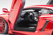 Indlæs billede til gallerivisning Liberty Walk Lamborghini Aventador with Red Wheels, red 1:18