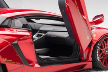 Indlæs billede til gallerivisning Liberty Walk Lamborghini Aventador with Red Wheels, red 1:18
