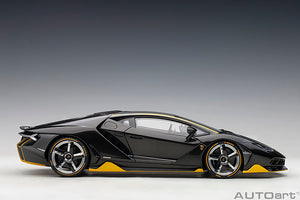 Lamborghini Centenario, clear carbon/yellow accents 1:18