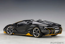 Indlæs billede til gallerivisning Lamborghini Centenario Roadster, clear carbon/yellow accents 1:18