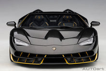 Indlæs billede til gallerivisning Lamborghini Centenario Roadster, clear carbon/yellow accents 1:18
