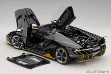 Indlæs billede til gallerivisning Lamborghini Centenario Roadster, clear carbon/yellow accents 1:18