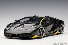 Indlæs billede til gallerivisning Lamborghini Centenario Roadster, clear carbon/yellow accents 1:18