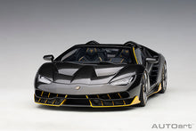 Indlæs billede til gallerivisning Lamborghini Centenario Roadster, clear carbon/yellow accents 1:18
