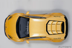 Liberty Walk Lamborghini Huracan, yellow metallic 1:18