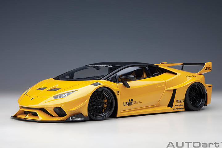 LAMBORGHINI HURACAN LIBERTY WALK LB SILHOUETTE WORKS GT 2018 YELLOW MET