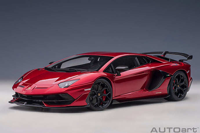 LAMBORGHINI AVENTADOR SVJ 2018 ROSSO EFESTO - RED MET