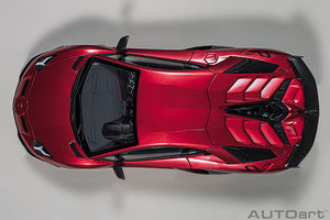 LAMBORGHINI AVENTADOR SVJ 2018 ROSSO EFESTO - RED MET