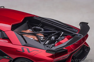 LAMBORGHINI AVENTADOR SVJ 2018 ROSSO EFESTO - RED MET