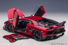 Indlæs billede til gallerivisning LAMBORGHINI AVENTADOR SVJ 2018 ROSSO EFESTO - RED MET