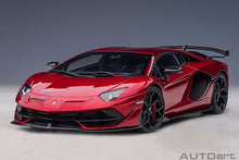 Indlæs billede til gallerivisning LAMBORGHINI AVENTADOR SVJ 2018 ROSSO EFESTO - RED MET