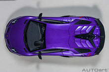 Indlæs billede til gallerivisning Lamborghini Aventador SVJ, viola pasifae 1:18
