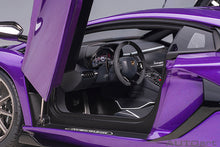 Indlæs billede til gallerivisning Lamborghini Aventador SVJ, viola pasifae 1:18