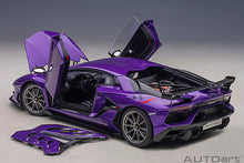 Indlæs billede til gallerivisning Lamborghini Aventador SVJ, viola pasifae 1:18