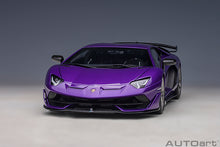 Indlæs billede til gallerivisning Lamborghini Aventador SVJ, viola pasifae 1:18