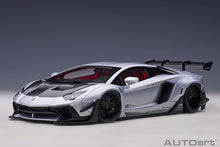 Indlæs billede til gallerivisning LIBERTY WALK LB-WORKS 2018 LAMBORGHINI AVENTADOR LIMITED SILVER 1:18