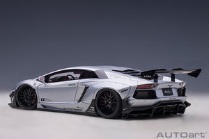 LIBERTY WALK LB-WORKS 2018 LAMBORGHINI AVENTADOR LIMITED SILVER 1:18