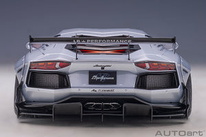 LIBERTY WALK LB-WORKS 2018 LAMBORGHINI AVENTADOR LIMITED SILVER 1:18