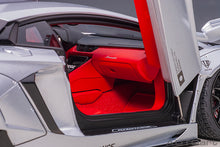 Indlæs billede til gallerivisning LIBERTY WALK LB-WORKS 2018 LAMBORGHINI AVENTADOR LIMITED SILVER 1:18