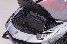 Indlæs billede til gallerivisning LIBERTY WALK LB-WORKS 2018 LAMBORGHINI AVENTADOR LIMITED SILVER 1:18