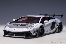 Indlæs billede til gallerivisning LIBERTY WALK LB-WORKS 2018 LAMBORGHINI AVENTADOR LIMITED SILVER 1:18