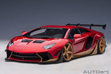 Indlæs billede til gallerivisning Liberty Walk Lamborghini Aventador, hyper red/gold accents 1:18