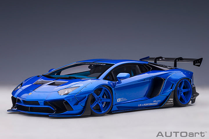 Liberty Walk Lamborghini Aventador, hyper blue 1:18
