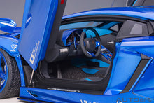Indlæs billede til gallerivisning Liberty Walk Lamborghini Aventador, hyper blue 1:18