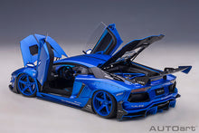Indlæs billede til gallerivisning Liberty Walk Lamborghini Aventador, hyper blue 1:18