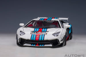LAMBORGHINI AVENTADOR LIBERTY WALK MARTINI LIVERY 2017 MARTINI WHITE RED