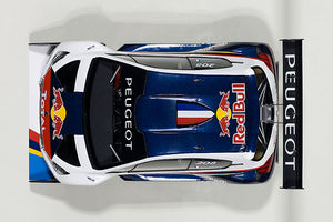 Peugeot 208 T16 Pikes Peak Winner Loeb, blue/red/white 1:18