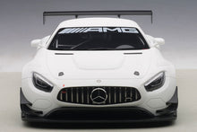 Indlæs billede til gallerivisning 2015 Mercedes-AMG GT3 Plain Body Version, matt white  1:18
