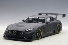 Indlæs billede til gallerivisning 2015 Mercedes-AMG GT3 Plain Body Version, matt black 1:18