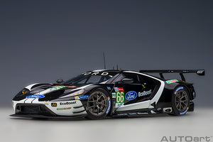 FORD USA GT FORD ECOBOOST 3.5L TURBO V6 TEAM FORD CHIP GANASSI UK N 66 6th LMGTE PRO CLASS 24h LE MANS 2019 S.MUICKE - O.PLA - B.JOHNSON BLACK WHITE