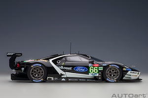 FORD USA GT FORD ECOBOOST 3.5L TURBO V6 TEAM FORD CHIP GANASSI UK N 66 6th LMGTE PRO CLASS 24h LE MANS 2019 S.MUICKE - O.PLA - B.JOHNSON BLACK WHITE