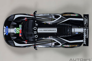 FORD USA GT FORD ECOBOOST 3.5L TURBO V6 TEAM FORD CHIP GANASSI UK N 66 6th LMGTE PRO CLASS 24h LE MANS 2019 S.MUICKE - O.PLA - B.JOHNSON BLACK WHITE