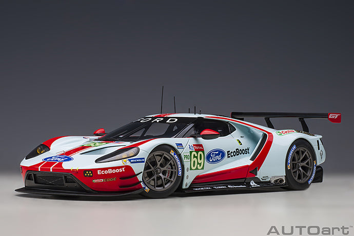 FORD USA GT FORD ECOBOOST 3.5L TURBO V6 TEAM FORD CHIP GANASSI USA N 69 24h LE MANS 2019 R.BRISCOE - S.DIXON - R.WESTBROOK LIGHT BLUE RED
