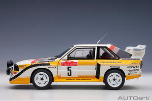 AUDI SPORT QUATTRO S1 N.8 WINNER SANREMO 1985 ROHRL-GEISTDORFER 1:18