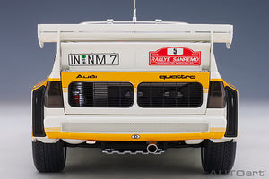 AUDI SPORT QUATTRO S1 N.8 WINNER SANREMO 1985 ROHRL-GEISTDORFER 1:18
