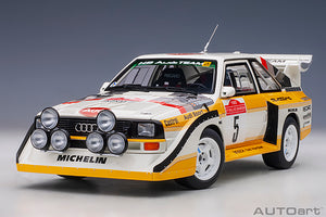 AUDI SPORT QUATTRO S1 N.8 WINNER SANREMO 1985 ROHRL-GEISTDORFER 1:18