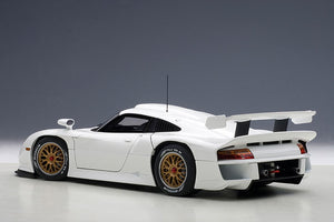 PORSCHE 911 GT1 1997 SENZA DECORAZIONE BIANCO 1:18