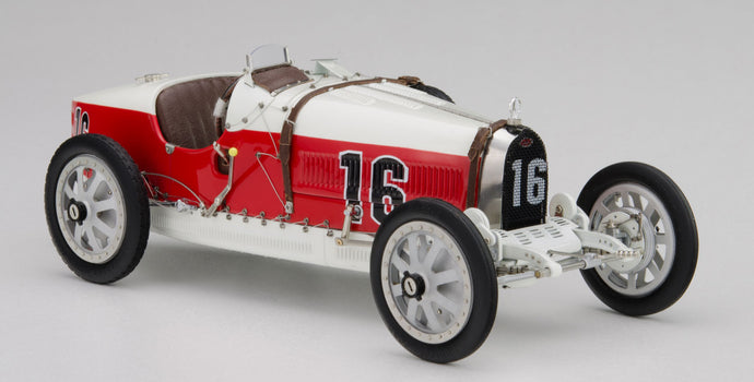 BUGATTI T35 N 16 NATION COULOR PROJECT MONACO 1924 RED WHITE