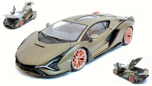 LAMBORGHINI SIAN FKP37 HYBRID 2020 MET.MATT GREEN 1:18