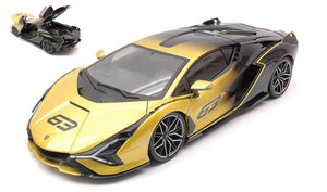 LAMBORGHINI SIAN HYBRID FKP 37 N.63 YELLOW FADE COLOUR 2020 1:18