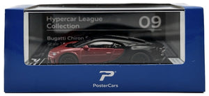 Bugatti CHIRON SUPERSPORT Italian Red & Nocturne Black 1:64