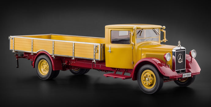 MERCEDES BENZ LO2750 LKW PLATFORM TRUCK CASSONATO 1933 YELLOW RED