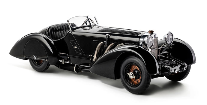 MERCEDES BENZ SSK TROSSI SPIDER OPEN 1932 - THE BLACK PRINCE BLACK