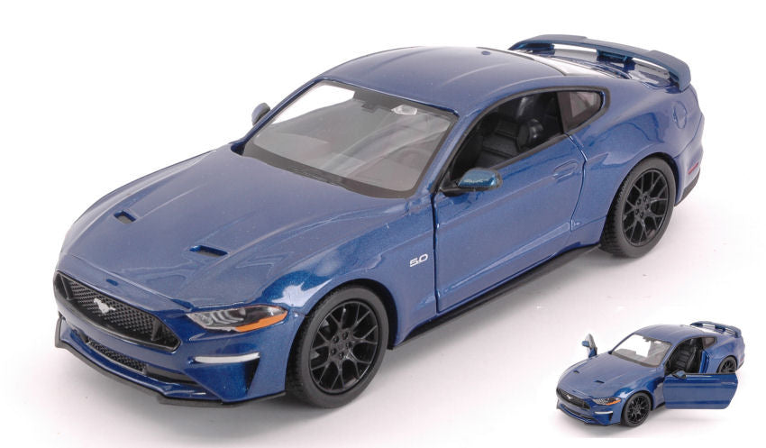 FORD MUSTANG GT 2018 BLUE 1:24