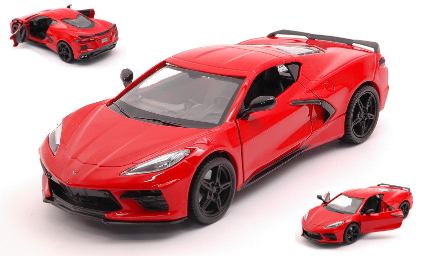 CORVETTE STINGRAY C8 2020 RED 1:24